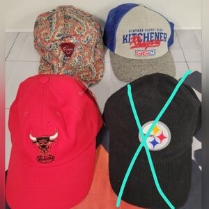 Hat Collection: Paisley / Kitchener Rangers / Chicago Bulls / Pittsburg Steelers